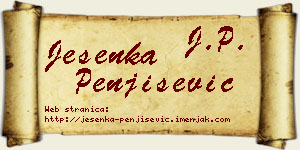 Jesenka Penjišević vizit kartica